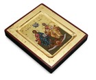 Greek Russian Orthodox Handmade Wooden Icon Holy Trinity 12 5x10cm