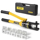 12 Ton Hydraulic Cable Lug Crimper Pliers 6 Awg To 500 Mcm Hand Operated 
