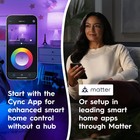 Ge 4pk Cync Direct Connect Full Color A19