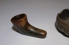 Pre-columbian Hopi Third Mesa - Native American Indian Stone Elbow Pottery Pipe