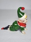 Antique Norcrest Elves Pixie Lot Of 3 Christmas Plant Sitters Japan Prefect Vhtf