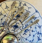 Crown Princess By Fine Arts Sterling Silver Set Of 8 Cream Soup Spoon 6 5 8 