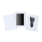 Baby Diy Newborn Hand Footprint Kit Ink Pads Photo Frame Handprint Toddlers