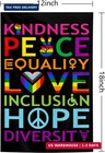 Pride Garden Flag Kindness Peace Equality Flag 12x18 Inch Kindness Peace Equalit