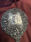 Gorgeous Antiques Sterling Silver Hand Mirror With Cherubs   Floral Design 203g