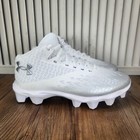 Under Armour Spotlight Fran Rm 4 0 Jr Sz 2y Black White Molded Football Cleats