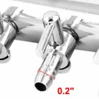 Aquarium 8 Way Inline Manifold Air Flow Pump Tubing Splitter Lever Control Valve