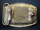 John Deere Dubuque Works Employee Engine Belt Buckle 1997 Safety Award 370 500
