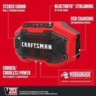Craftsman V20  Cordless Bluetooth Speaker  bare Tool 