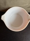 Pyrex Butterfly Gold Cinderella Casserole Dish In Orange W  White Floral Motif 