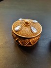 Pair Of Lidded Ceramic Rings Boxes Excellent Condition 2 5  W X 1 75 h