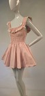 Vintage 1950   s Sweet Summer Romper Bathing Suit W Ruffle Trimmed Top By Cole