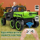 Kids 2 Seater Ride On Car 24v Electric Dump Truck 4wd Off-road Utv W remote Mp3