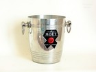 Moet   Chandon Champagne Ice Bucket 1970 French Vintage Metal Wine Cooler Bucket