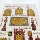 Vintage Novelty All Linen Polish Clockmakers Tea dish Towel Kitchen Accessory