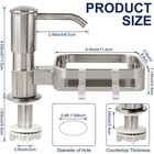 Soap Dispenser For Kitchen Sink  Built In Sink Soap Dispenser Pump With Spong   