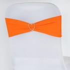 10 Orange Spandex Stretchable Chair Sashes Wedding Party Decorations Sale