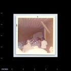 Old Vintage Square Color Photo Black African American Men Rear View Snapshot