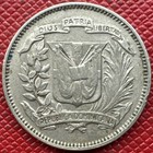 Dominican Republic 1937 Copper-nickel 5 Centavos  Km  18