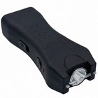 Black Rechargeable Stun Gun 5 Million Volt Led Flashlight With Nylon Holster