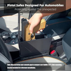 Car Gun Safe For Handgun  Biometric Pistol 0 5s Quick Ea-70-b  Black