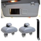 2015 Q5 Sun Visor Clip Replacement 2 Pcs Grey   Interior Removal Tool