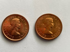 1959   1960 Canada One Cent Coins -   Uncirculated - Red Pennys