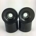 70mm X 50mm Longboard Cruiser Wheels 78a Smoke Black Clear - Made In Usa