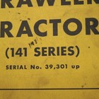 Ih International Td-14a Crawler Tractor Dozer Parts Manual Book 141 Series List