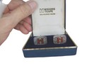 Wiggins Teape Sterling Silver Cufflinks Castle Logo Cuff Links 54707 1981