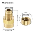 4 X Brass Pipe Fitting 1 2 -20unf Flare Male To 1 4npt Female Thread