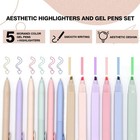 Highlighters And Gel Pens  12pcs No Bleed  Color Ink Gel Pens  Bible Study Suppl