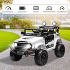 Remote-controlled Led Light-up Jeep Ride-on Truck - 12v Battery Power For Kids