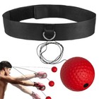 Boxing Reflex Ball with Headgear   Reflective Elastic Line for Reaction Ability