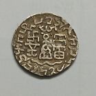 India Kuninda Kingdom Silver Drachm Obv Lakshmi Stand On Lotus  Wt-2 1 Gm
