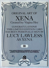 Xena Warrior Princess Art   Images Autograph Card Xa1 Lucy Lawless As Xena