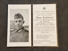 Rare  Elite Waffen Polizei Police  Death Card Kia Ww2 Wwii German