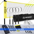 Badminton Set Professional Badminton Net With Poles 4 Rackets   4 Shuttlecocks