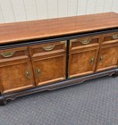 67415  Broyhill Premier Sideboard With Brass Accents And Cherry Finish