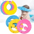 1pc Adjustable Baby Shower Caps Kids Shampoo Hat Bath Shield Waterproof Ear Eye
