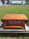 Beautiful Vintage antique Folding  Hardwood Maple  Oak   Winged Coffee Table