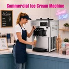 Lecon Chef Commercial Ice Cream Machine  3-flavor Soft Serve Maker
