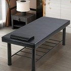 Heavy Duty Massage Bed Salon Table With Memory Foam For Physical Therapy  Black