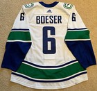 Brock Boeser Vancouver Canucks Game Worn Jersey - Team Loa - Photo Matched     
