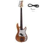 Glarry 4 Strings Burning Fire Electric Bass Guitar Right Handed