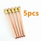 5pcs Ac Refrigeration Valve Set Copper Tube Filling Adapter Hvac Repair Parts
