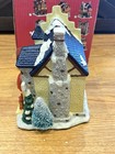 Santa s Christmas Magic Hand Painted Porcelain Glass Window House Restaurant