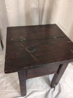 Vtg Shoe Shine Stand Table Cobblers Bench Hinged Top Storage Stool Handmade 