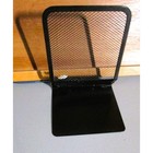 Eldon Bookends Black Metal Base Mesh Wire Backs Set Of Two 5 X 7 Inches Retro  