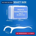 Dental Floss Picks 500 Count Tooth Picks Flossers Gen 3 Toothpicks Sticks To Rem